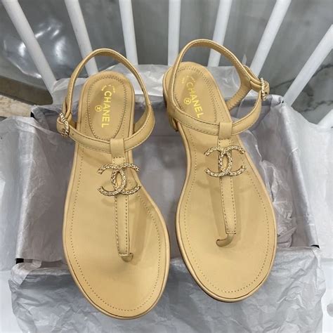 chanel thong sandals 2021|where to buy Chanel sandals.